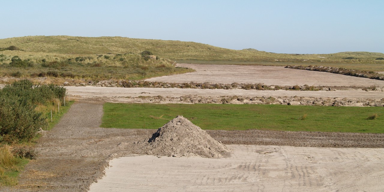Werkzaamheden onder duin Paal 18